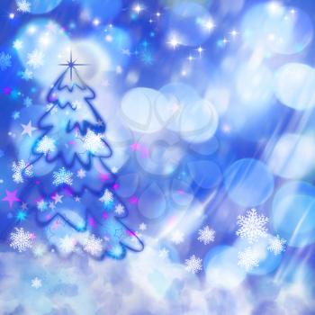 Xmas backgrounds with beauty bokeh for your design