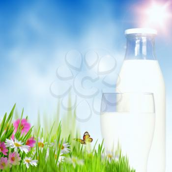 Milky season. Abstract natural backgrounds