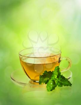 Cup of tea. Abstract healthy backgrounds