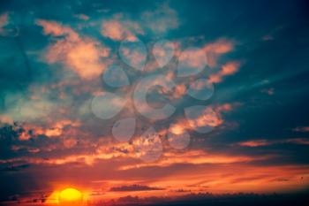 Fantastic evening, abstract natural backgrounds