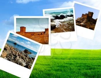 Summer time, abstract travel backgrounds