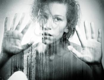 Suicide Rain. Female portrait