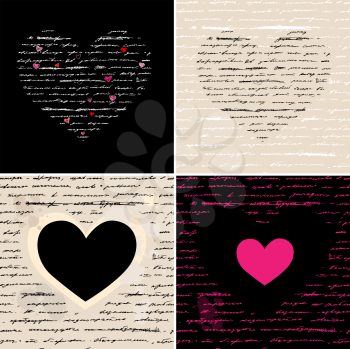 Royalty Free Clipart Image of Heart Designs