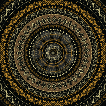 Royalty Free Clipart Image of a Mandala Pattern