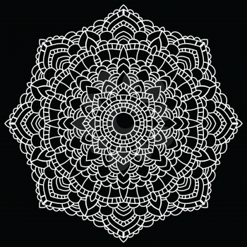 Royalty Free Clipart Image of a Doily