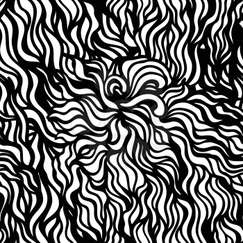 Abstract seamless pattern. Vector background. Swirl elements.