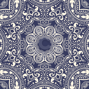 Mandala. Vector vintage background.  Circular Decorative pattern.