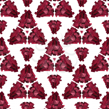 Geometric seamless background. Crystal Abstract 3D polygonal pattern.
