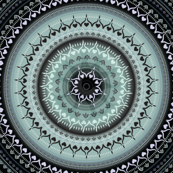 Vector vintage background Mandala. Indian decorative pattern.
