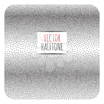 Halftone Background. Dotwork Abstract Vector illustration Vintage style