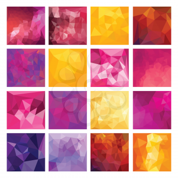 Polygonal vector design. Abstract Geometric illustration. Colorful backgrounds