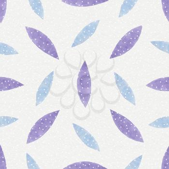 Watercolor Retro seamless pattern. Abstract shapes seamless ornament