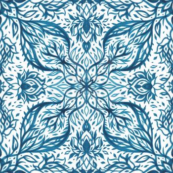 Exotic vintage pattern. Vintage Seamless pattern with hand drawn Abstract Flowers. Can be used for wallpaper, website background, textile, phone case print