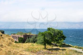 Royalty Free Photo of a Mountain Lake in Sevan, Armenia