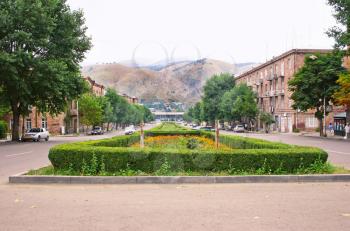Royalty Free Photo of the Streets of Vanadzor in Armenia