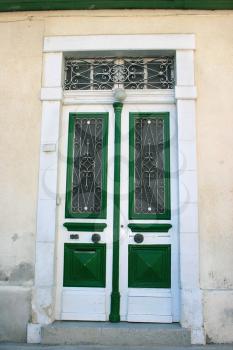 Royalty Free Photo of a Building Entrance in Limassol, Cyprus