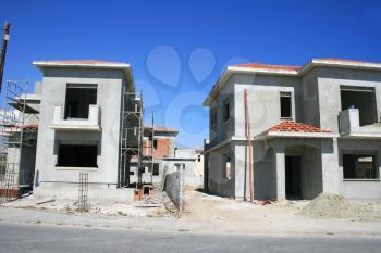 Royalty Free Photo of Buildings and Construction Site