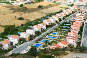 Royalty Free Photo of a Residential Area in Cyprus