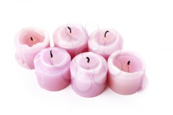 Royalty Free Photo of Pink Candles