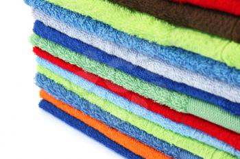 Royalty Free Photo of a Stack of Towels