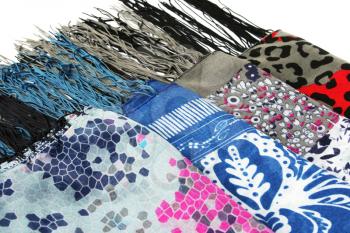 Royalty Free Photo of Patterned Scarves
