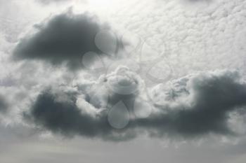 Royalty Free Photo of Grey Clouds in the Sky