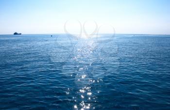 Royalty Free Photo of the Blue Mediterranean Sea 