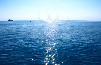 Royalty Free Photo of the Blue Mediterranean Sea