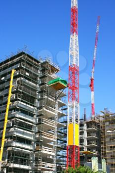 Royalty Free Photo of a Construction Site and Building in Limassol, Cyprus