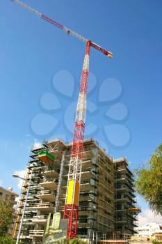 Royalty Free Photo of a Construction Site and Building in Limassol, Cyprus