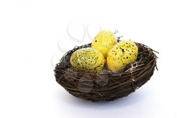 Royalty Free Photo of Eggs in a Nest