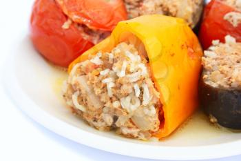 Royalty Free Photo of Stuffed Peppers