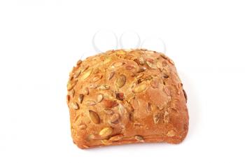 Royalty Free Photo of a Bun With Sunflower Seeds