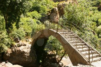 Royalty Free Photo of an Old Bridge at the Geghard Monastery in Armenia