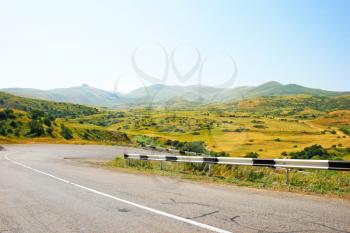 Royalty Free Photo of a Road in a High Mountain, Armenia