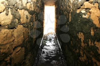 Royalty Free Photo of a Light at the End of a Tunnel