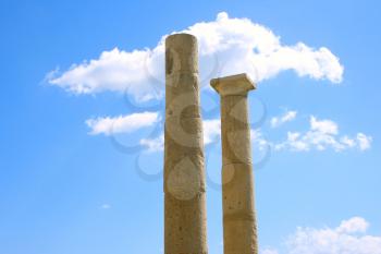 Royalty Free Photo of Temple Columns in Amathus, Cyprus