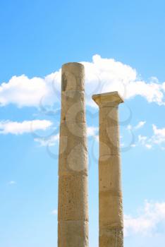 Royalty Free Photo of Temple Columns in Amathus