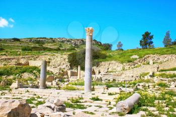 Royalty Free Photo of Temple Ruins in Amathus