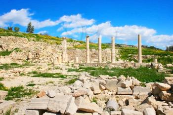 Royalty Free Photo of Temple Ruins in Amathus