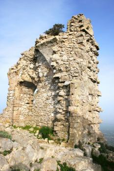 Royalty Free Photo of Kantara Castle in Northern Cyprus