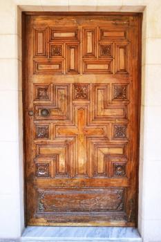 Royalty Free Photo of a Door of the Kykkos Monastery in Cyprus
