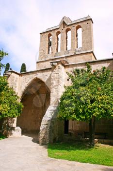 Royalty Free Photo of the Bellapais Abbey in Kyrenia, Northern Cyprus