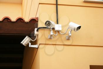 Royalty Free Photo of Security Cameras