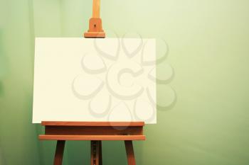 Royalty Free Photo of a Canvas on an Easel