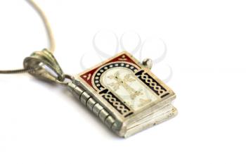 Royalty Free Photo of a Holy Bible Necklace