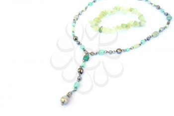 Royalty Free Photo of a Necklace and Bracelet
