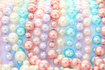 Royalty Free Photo of Colourful Pearl Necklaces