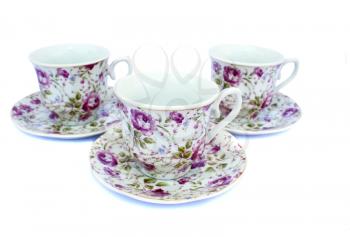 Royalty Free Photo of Cups and Saucers