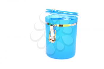 Royalty Free Photo of a Blue Container